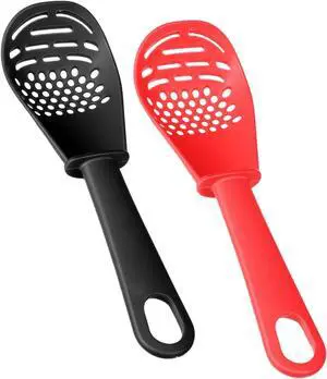 2 Pcs 6-in-1 Multifunctional Kitchen Cooking Spoon Heat Resistant Kitchen Utensils Slotted Spoon Tool for Cooking Mashing Draining Grating Separating 2 Pcs 6-in-1 Multifunctional Kitchen Cooking Spoon Heat Resistant Kitchen Utensils Slotted Spoon Tool for Cooking Mashing Draining Grating Separating