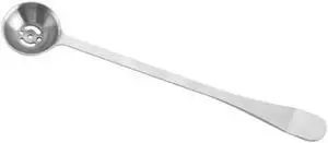 Stainless Steel Olive Strainer Spoon, Long Handle Jam Slotted Spoon with Drain Hole, Cooking Spoons, 1 Stainless Steel Olive Strainer Spoon, Long Handle Jam Slotted Spoon with Drain Hole, Cooking Spoons, 1