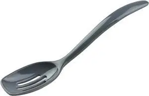 Hutzler 7.5" Melamine Mini Slotted Spoon (Gray) Hutzler 7.5" Melamine Mini Slotted Spoon (Gray)