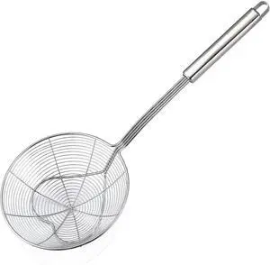 Eisinly Strainer Skimmer Spoon for Cooking Frying Stainless Steel 5.5 Inch Eisinly Strainer Skimmer Spoon for Cooking Frying Stainless Steel 5.5 Inch