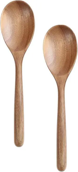 Kitchen Wooden Cooking Spoon, Solid Acacia Wood Serving Spoons for Mixing Stirring, Nonstick Kitchen Utensils Tableware Ladle Scoop for Soup Stews Salad Pasta Sauce Chili (2 Pieces) Kitchen Wooden Cooking Spoon, Solid Acacia Wood Serving Spoons for Mixing Stirring, Nonstick Kitchen Utensils Tableware Ladle Scoop for Soup Stews Salad Pasta Sauce Chili (2 Pieces)