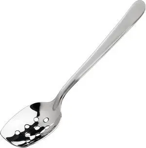 Winco 8" Slanted Stainless Steel Plating Spoon Winco 8" Slanted Stainless Steel Plating Spoon