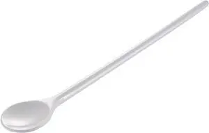 Hutzler 11-inch Long Melamine Round Mixing Spoon - White Hutzler 11-inch Long Melamine Round Mixing Spoon - White