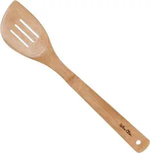 Helens Asian Kitchen Slotted Spatula, Natural Bamboo, 13-Inch Helens Asian Kitchen Slotted Spatula, Natural Bamboo, 13-Inch