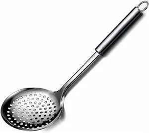 13.2" Stainless Steel Cooking Skimmer Spoon Metal Slotted Spoon for Straining, Ideal for Frying, Skimmer Ladle Sspoons Kitchen Utensils Fryer Scoop 13.2" Stainless Steel Cooking Skimmer Spoon Metal Slotted Spoon for Straining, Ideal for Frying, Skimmer Ladle Sspoons Kitchen Utensils Fryer Scoop