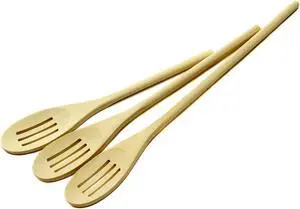 Chef Craft Select Maple Slotted Spoon Set, 10, 12, 14 inch, Natural Chef Craft Select Maple Slotted Spoon Set, 10, 12, 14 inch, Natural