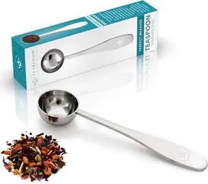 Teabloom Perfect Measure Loose Leaf Tea Spoon - Premium Quality Stainless Steel Tea Scoop Tea Connoisseur's Choice Teabloom Perfect Measure Loose Leaf Tea Spoon - Premium Quality Stainless Steel Tea Scoop Tea Connoisseur's Choice