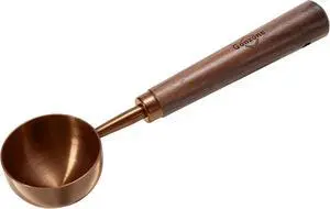 Vintage Coffee Measuring Spoon - 304 Stainless Steel, Coffee Scoop10g Capacity, Walnut Handle - Perfect for Coffee, Tea, and More (Rose Gold) Vintage Coffee Measuring Spoon - 304 Stainless Steel, Coffee Scoop10g Capacity, Walnut Handle - Perfect for Coffee, Tea, and More (Rose Gold)