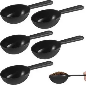 Small Scoops for Canisters, 5 Pack Plastic Scoopers for Containers, Black Coffee Measuring Scoop for Tea, Sugar, Cereal, Milk, Spices(7g) Small Scoops for Canisters, 5 Pack Plastic Scoopers for Containers, Black Coffee Measuring Scoop for Tea, Sugar, Cereal, Milk, Spices(7g)