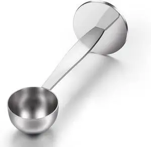 Two-in-One Stainless Steel Coffee Scoop Tamping Spoon Two-in-One Stainless Steel Coffee Scoop Tamping Spoon