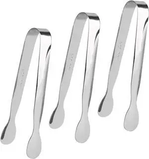 3 Pack Mini Serving Tongs, 4.3 inch Stainless Steel Sugar Tongs, Tiny Ice Tongs for Coffee Bar, Tea Party and Desserts Party 3 Pack Mini Serving Tongs, 4.3 inch Stainless Steel Sugar Tongs, Tiny Ice Tongs for Coffee Bar, Tea Party and Desserts Party