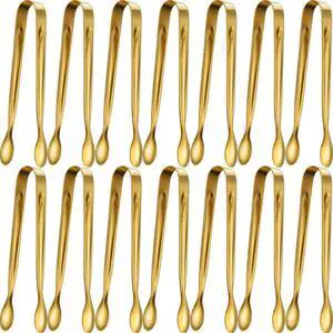Gejoy 12 Pcs Ice Tongs Mini Sugar Tongs 4.3 Inch Stainless Steel Mini Tiny Serving Tong for Small Kitchen Appetizers Utensils Tea Party Coffee Bar Desserts Sugar Cube Salad Accessories Gejoy 12 Pcs Ice Tongs Mini Sugar Tongs 4.3 Inch Stainless Steel Mini Tiny Serving Tong for Small Kitchen Appetizers Utensils Tea Party Coffee Bar Desserts Sugar Cube Salad Accessories