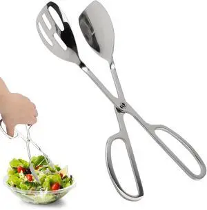 10-Inch Salad Tongs for Serving, Scissor Style Kitchen Tongs for Cooking 10-Inch Salad Tongs for Serving, Scissor Style Kitchen Tongs for Cooking