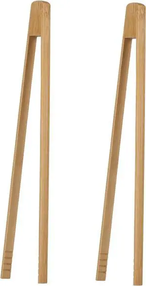 I-MART 2 Pack 12-Inch Bamboo Toaster Tongs, Wooden Toast Tongs for Cooking, Reusable and Safe Bamboo Kitchen Utensils for Bread, Bacon, Muffins, Bagels I-MART 2 Pack 12-Inch Bamboo Toaster Tongs, Wooden Toast Tongs for Cooking, Reusable and Safe Bamboo Kitchen Utensils for Bread, Bacon, Muffins, Bagels