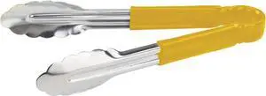 Winco 9" Yellow Plastic Serving Tongs Winco 9" Yellow Plastic Serving Tongs