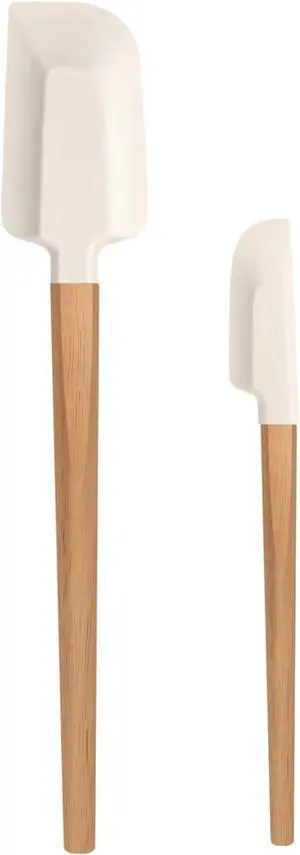 LorisArm Wooden Handle Spatula Set, 12" & 9" Rubber Spatula Silicone Spatulas for Baking Cooking and Mixing. LorisArm Wooden Handle Spatula Set, 12" & 9" Rubber Spatula Silicone Spatulas for Baking Cooking and Mixing.