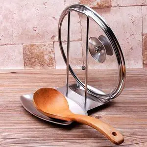 Lid and Spoon Rest Shelf,304 Stainless Steel Pan Pot Cover Lid Rack Stand Organizer,ZYLONE Pan Lid Organizer Storage Soup Spoon Rests Utensils Kitchen Tool Lid and Spoon Rest Shelf,304 Stainless Steel Pan Pot Cover Lid Rack Stand Organizer,ZYLONE Pan Lid Organizer Storage Soup Spoon Rests Utensils Kitchen Tool