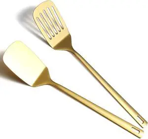 Kyraton Stainless Steel Spatula Set, Heavy Duty Thickened Premium Metal Cooking Utensils, Dishwasher Safe Reusable Kitchen Spatulas for Home Restaurant Camping Party Wedding Banquet Kyraton Stainless Steel Spatula Set, Heavy Duty Thickened Premium Metal Cooking Utensils, Dishwasher Safe Reusable Kitchen Spatulas for Home Restaurant Camping Party Wedding Banquet