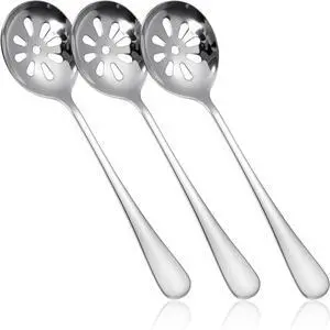 3Pcs 7.8 Inch Slotted Spoon, Serving Spoons, Dips, Cereals (10 Holes) 3Pcs 7.8 Inch Slotted Spoon, Serving Spoons, Dips, Cereals (10 Holes)