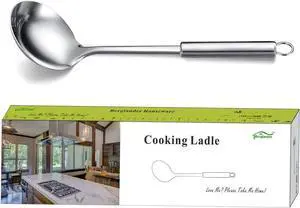 Stainless Steel Ladle, Berglander Soup Ladle, Cooking Ladle, Kitchen Ladle, Metal Soup Spoon For Cooking Non-Stick And Heat Resistant, Dishwasher Safe, Easy to Clean Stainless Steel Ladle, Berglander Soup Ladle, Cooking Ladle, Kitchen Ladle, Metal Soup Spoon For Cooking Non-Stick And Heat Resistant, Dishwasher Safe, Easy to Clean