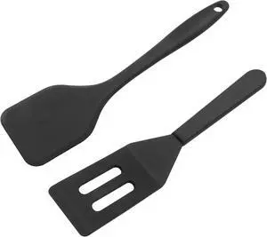 Hitefu 2 Pieces Flexible Mini Spatula, Black Hitefu 2 Pieces Flexible Mini Spatula, Black