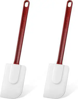 Lounsweer 2 Pcs Heat Resistant Rubber Spatula 14 Inch Commercial Silicone Spatula Scraper Set for Kitchen Use Cooking Silicone Cooking Utensils Sets Lounsweer 2 Pcs Heat Resistant Rubber Spatula 14 Inch Commercial Silicone Spatula Scraper Set for Kitchen Use Cooking Silicone Cooking Utensils Sets