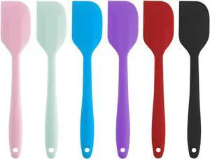 Silicone Spatulas 6 Pack 8.5 Inch Small Rubber Spatula Heat-Resistant Silicone Spatulas 6 Pack 8.5 Inch Small Rubber Spatula Heat-Resistant
