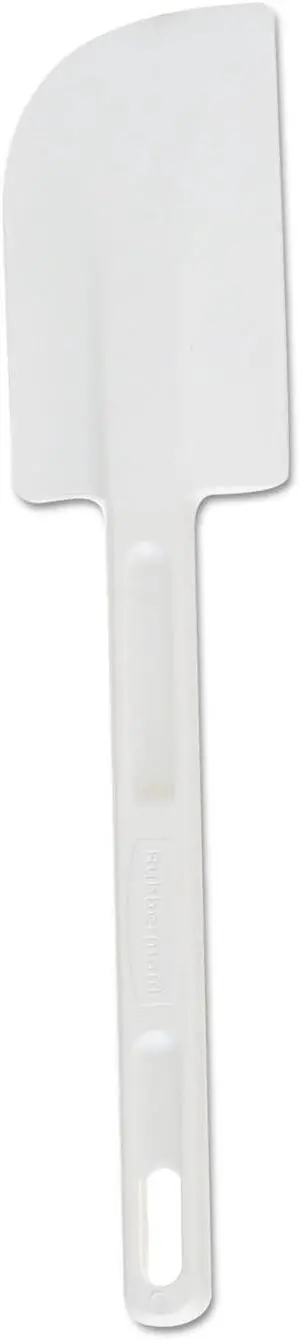 Rubbermaid Commercial Products Cold Temperature Scraper Spatula, White, 9.5 Inch, Clean-Rest Design Rubbermaid Commercial Products Cold Temperature Scraper Spatula, White, 9.5 Inch, Clean-Rest Design