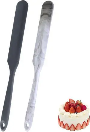 Long Silicone Jar Spatulas, Non-Stick Heat Resistant for Cake Cream Butter Long Silicone Jar Spatulas, Non-Stick Heat Resistant for Cake Cream Butter