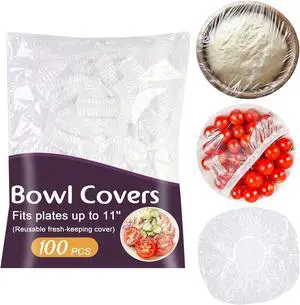 Lagincig 100Pcs Bowl Covers for Bread Proofing - Large Plastic Wrap for Food Sourdough Baking Bread Rising Elastic Reusable Plate Covers Outdoor Indoor Picnic Food Fresh Keeping Bags Lagincig 100Pcs Bowl Covers for Bread Proofing - Large Plastic Wrap for Food Sourdough Baking Bread Rising Elastic Reusable Plate Covers Outdoor Indoor Picnic Food Fresh Keeping Bags
