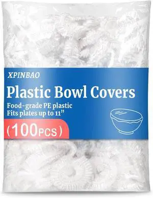 Plastic Bowl Covers, 100 Count Elastic Covers for Bread Proofing Plastic Bowl Covers, 100 Count Elastic Covers for Bread Proofing
