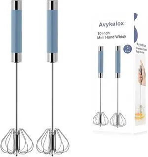2 Pack Semi Automatic Whisk, Stainless Steel Mini Hand Push Whisks for Cooking, Easy to Use Hand Mixer Egg Beater Wisking Tool for Cooking, Whisking, Beating, Stirring 2 Pack Semi Automatic Whisk, Stainless Steel Mini Hand Push Whisks for Cooking, Easy to Use Hand Mixer Egg Beater Wisking Tool for Cooking, Whisking, Beating, Stirring