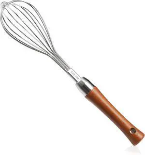 Stainless Steel Whisk Wiht Non-Slip Wooden Handle, Balloon Whisk Egg Beater For Stirring Whisking Blending Mixing Egg Gravy Cake Batter Flour Or Sauces (10.8"L x 2.4"W) Stainless Steel Whisk Wiht Non-Slip Wooden Handle, Balloon Whisk Egg Beater For Stirring Whisking Blending Mixing Egg Gravy Cake Batter Flour Or Sauces (10.8"L x 2.4"W)