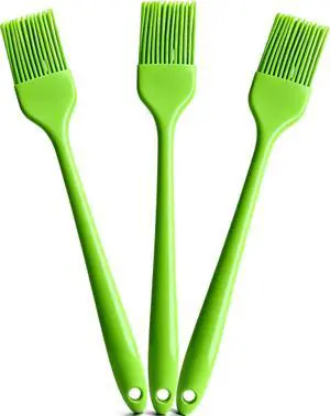 Green Silicone Pastry Basting Brush - Food Grade BPA Free, Heat Resistant Up to 660°F/315°C, Dishwasher Safe Cooking Brush for Baking, BBQ, Grilling, Sauce,Butter,Cake & Bread Green Silicone Pastry Basting Brush - Food Grade BPA Free, Heat Resistant Up to 660°F/315°C, Dishwasher Safe Cooking Brush for Baking, BBQ, Grilling, Sauce,Butter,Cake & Bread