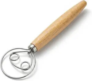 Danish Dough Whisk for Sourdough Bread, Stainless Steel Bread Whisk Danish Dough Whisk for Sourdough Bread, Stainless Steel Bread Whisk