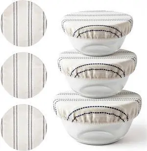3 Pcs Reusable Bowl Covers for Bread Proofing, 3 Sizes 9/10/13 Inches Sourdough Bread Proofing Cover Sourdough Bowl Covers Food Storage Baking Supplies for Home Bakers 3 Pcs Reusable Bowl Covers for Bread Proofing, 3 Sizes 9/10/13 Inches Sourdough Bread Proofing Cover Sourdough Bowl Covers Food Storage Baking Supplies for Home Bakers