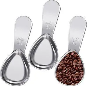 3 Pcs Coffee Scoop,1 Tbsp Coffe Spoons for Tea,Sugar,Flour or Coffe 3 Pcs Coffee Scoop,1 Tbsp Coffe Spoons for Tea,Sugar,Flour or Coffe