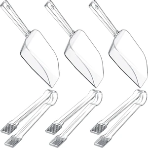 Roshtia 6 Pcs Plastic Serving Tongs Mini Kitchen Tongs Utility and Plastic Kitchen Scoops Clear Ice Scoop Mini Clear Buffet Scoop for Candy Dessert Buffet Ice Snack Coffee Tea Roshtia 6 Pcs Plastic Serving Tongs Mini Kitchen Tongs Utility and Plastic Kitchen Scoops Clear Ice Scoop Mini Clear Buffet Scoop for Candy Dessert Buffet Ice Snack Coffee Tea