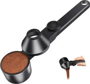 Coffee Scoop Funnel for Ground Coffee, Protein & Cocoa Powder, 2 Tbsp Coffee Scoop Funnel for Ground Coffee, Protein & Cocoa Powder, 2 Tbsp