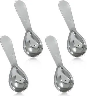 4Pcs Stainless Steel Coffee Scoop, 2 Tablespoon, 30ml 4Pcs Stainless Steel Coffee Scoop, 2 Tablespoon, 30ml