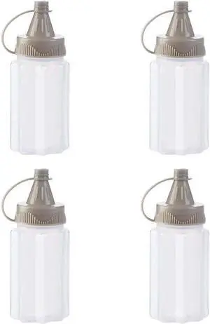 4pcs Mini Jam Squeeze Bottle Jar with Lid 4pcs Mini Jam Squeeze Bottle Jar with Lid