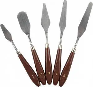 5-Piece Icing Spatula Set, Stainless Steel Cake Frosting Spatulas & Palette Knife Set for Buttercream, Pastries, Dessert Decorating, Spreading & Smoothing, (Assorted Sizes) 5-Piece Icing Spatula Set, Stainless Steel Cake Frosting Spatulas & Palette Knife Set for Buttercream, Pastries, Dessert Decorating, Spreading & Smoothing, (Assorted Sizes)