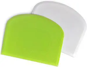 ALLTOP Bowl Spatula & Bench Scraper,Flexible Plastic Multipurpose Kitchen Pastry Cutter Tool,Food Scrappers for Bread Dough Baking Cake Fondant Icing,Set of 2 Pieces - White,Green ALLTOP Bowl Spatula & Bench Scraper,Flexible Plastic Multipurpose Kitchen Pastry Cutter Tool,Food Scrappers for Bread Dough Baking Cake Fondant Icing,Set of 2 Pieces - White,Green