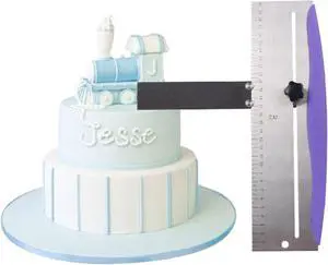 12 Inch Adjustable Cake Scraper, Leveler and Smoother with Clear Scale 12 Inch Adjustable Cake Scraper, Leveler and Smoother with Clear Scale