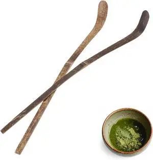 VOSAREA 2pcs Bamboo Matcha Scoops Japanese Chashaku Hooked Green Tea Spoon for Traditional Japanese Matcha Tea Ceremony VOSAREA 2pcs Bamboo Matcha Scoops Japanese Chashaku Hooked Green Tea Spoon for Traditional Japanese Matcha Tea Ceremony