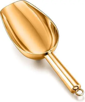TeamFar 5oz Ice Scoop, Small Stainless Steel Food Scoop Metal Ice Scooper TeamFar 5oz Ice Scoop, Small Stainless Steel Food Scoop Metal Ice Scooper