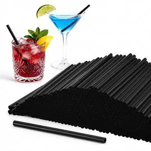 Haundry 500 Count 5" Black Short Cocktail Straws, 6mm Disposable Plastic Stir Sticks for Lowball Glasses, Whiskey, Margarita, Iced Coffee, Bars & Parties Haundry 500 Count 5" Black Short Cocktail Straws, 6mm Disposable Plastic Stir Sticks for Lowball Glasses, Whiskey, Margarita, Iced Coffee, Bars & Parties