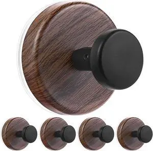 Decorative Suction Cup Hooks, Wreath Hanger, Multi-Purpose Wall Mount for Bathroom, Kitchen, Door, Window, Easy Install 5PCS (Wood Grain) Decorative Suction Cup Hooks, Wreath Hanger, Multi-Purpose Wall Mount for Bathroom, Kitchen, Door, Window, Easy Install 5PCS (Wood Grain)