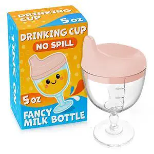 VIKROM Baby Goblet Sippy Cup for Toddlers, Spill-Resistant Wine Glass 5 Oz VIKROM Baby Goblet Sippy Cup for Toddlers, Spill-Resistant Wine Glass 5 Oz