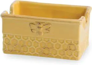 Boston International Ceramic Sugar Packet Holder, Honeycomb 4 x 2.75-Inches Boston International Ceramic Sugar Packet Holder, Honeycomb 4 x 2.75-Inches